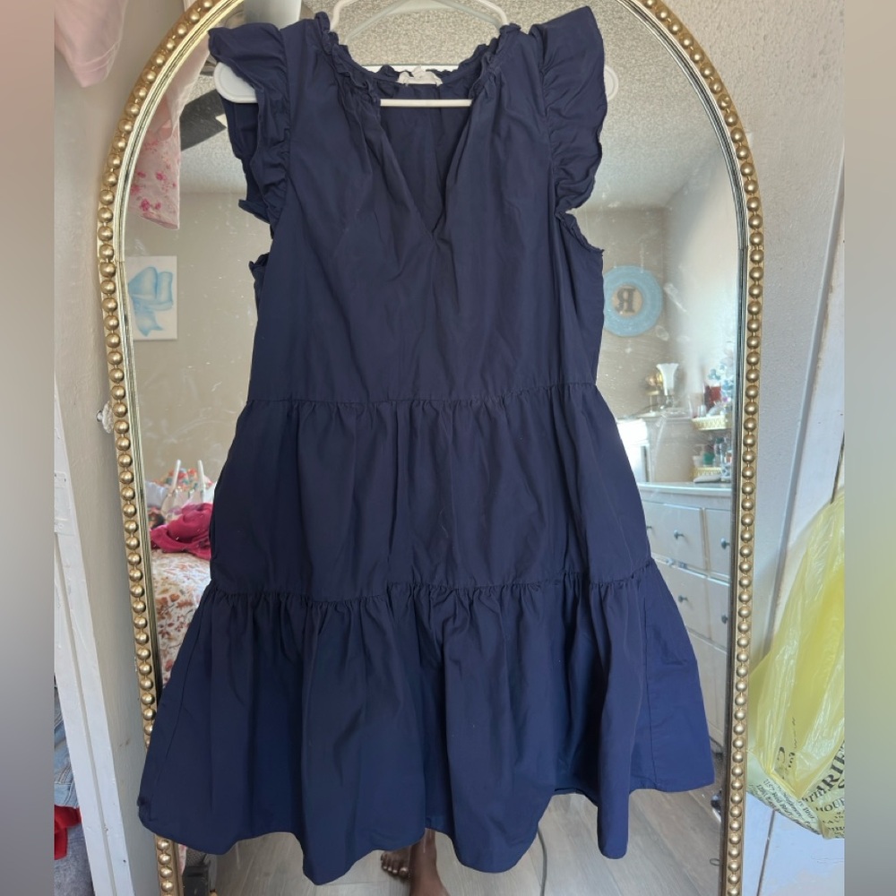 A Love A Dress Elegant Navy Midi Dress